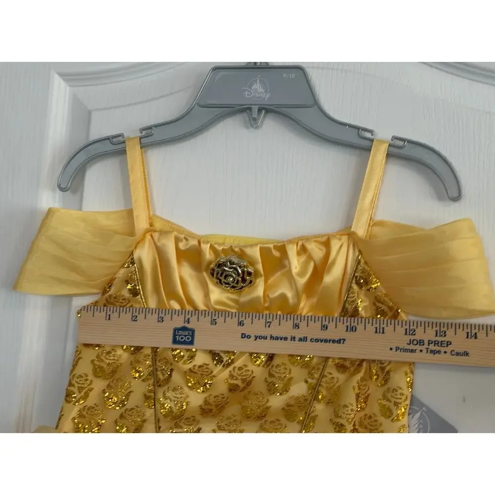 NWT Disney Parks 2020 Deluxe Princess Belle “Castle Collection” Costume Sz 9/10